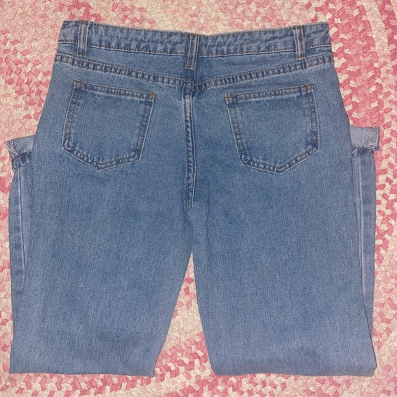 SHEIN new kids jeans. High waist destroyed. Size 11-12Y. Cute but don’t fit. - Picture 3 of 4